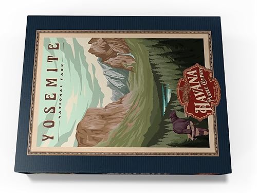 Miniatura 4 de MyPuzzle Yosemite National Park - Valle de Yosemite, póster de viaje vintage, rompecabezas premium de 500 piezas para adultos