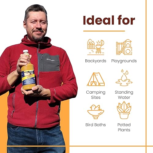 Miniatura 6 de Concentrado en aerosol natural para control de mosquitos, repele tanto mosquitos adultos como larvas, concentrado de 32 onzas, hace hasta 32 galones