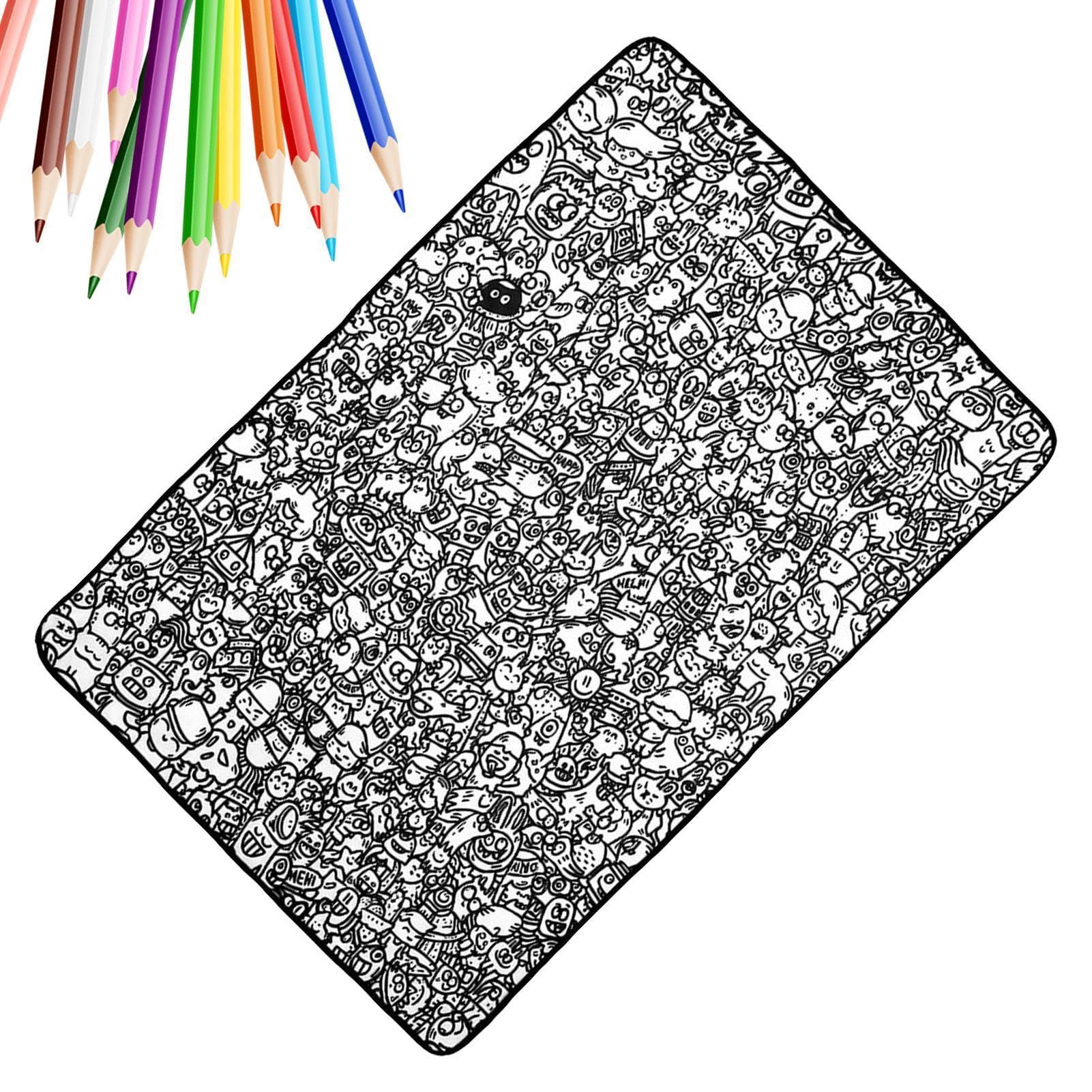 Couverture de coloriage lavable pour éviter les dessins sur les murs et occuper les enfants proprement