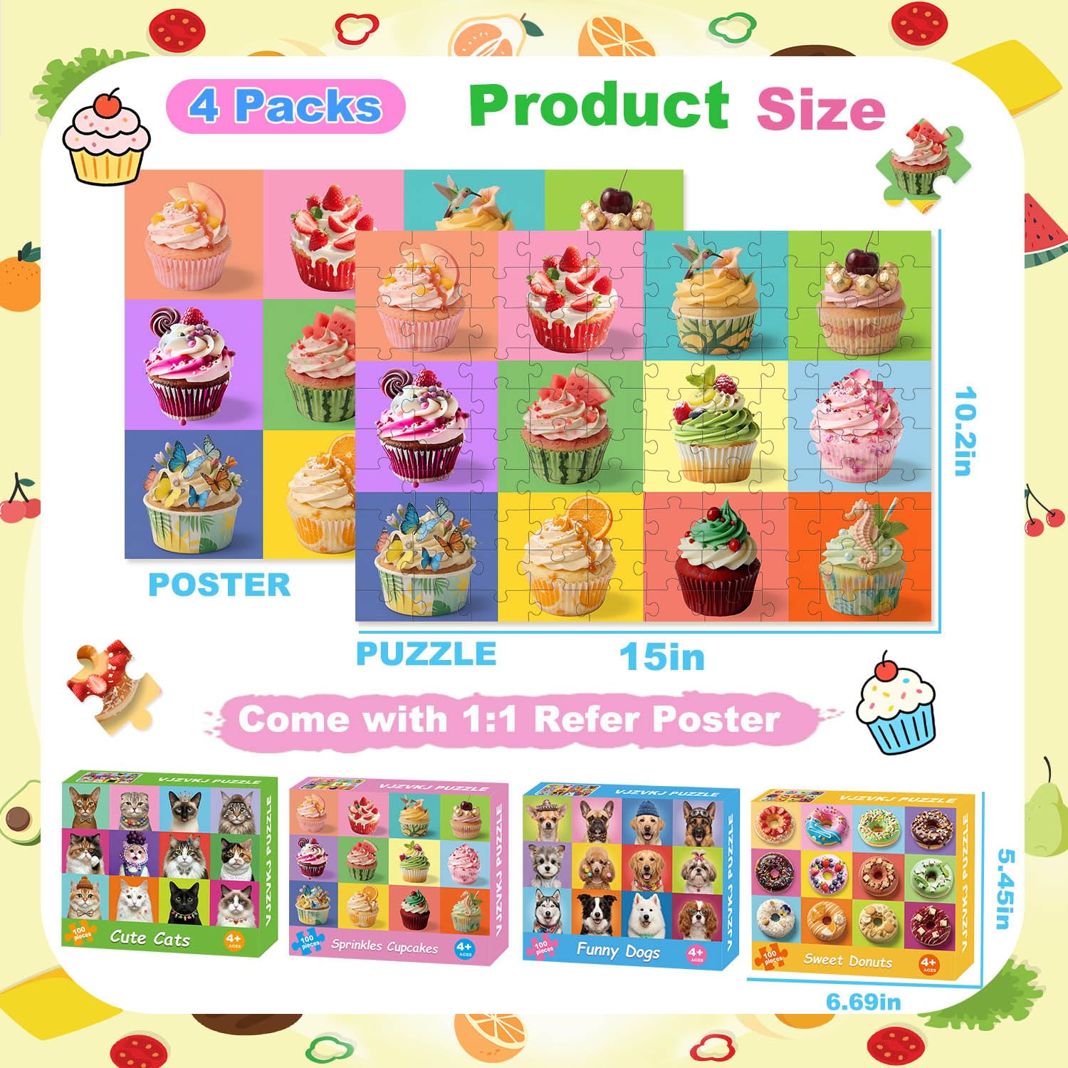 Kids Jigsaw Puzzles - Dogs, Cats & More! -3