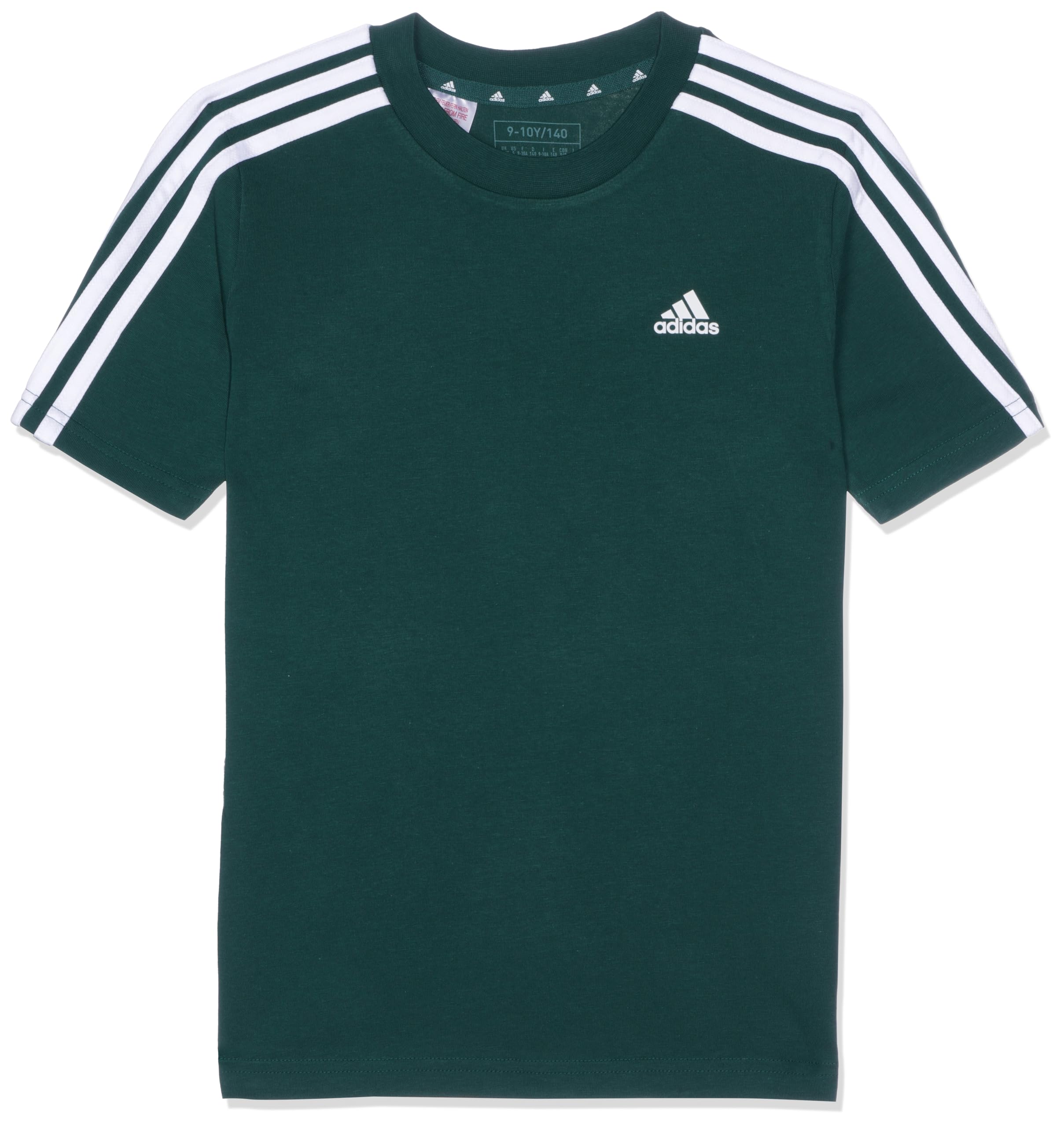 adidas unisex-child Essentials 3-Stripes Cotton T-shirt