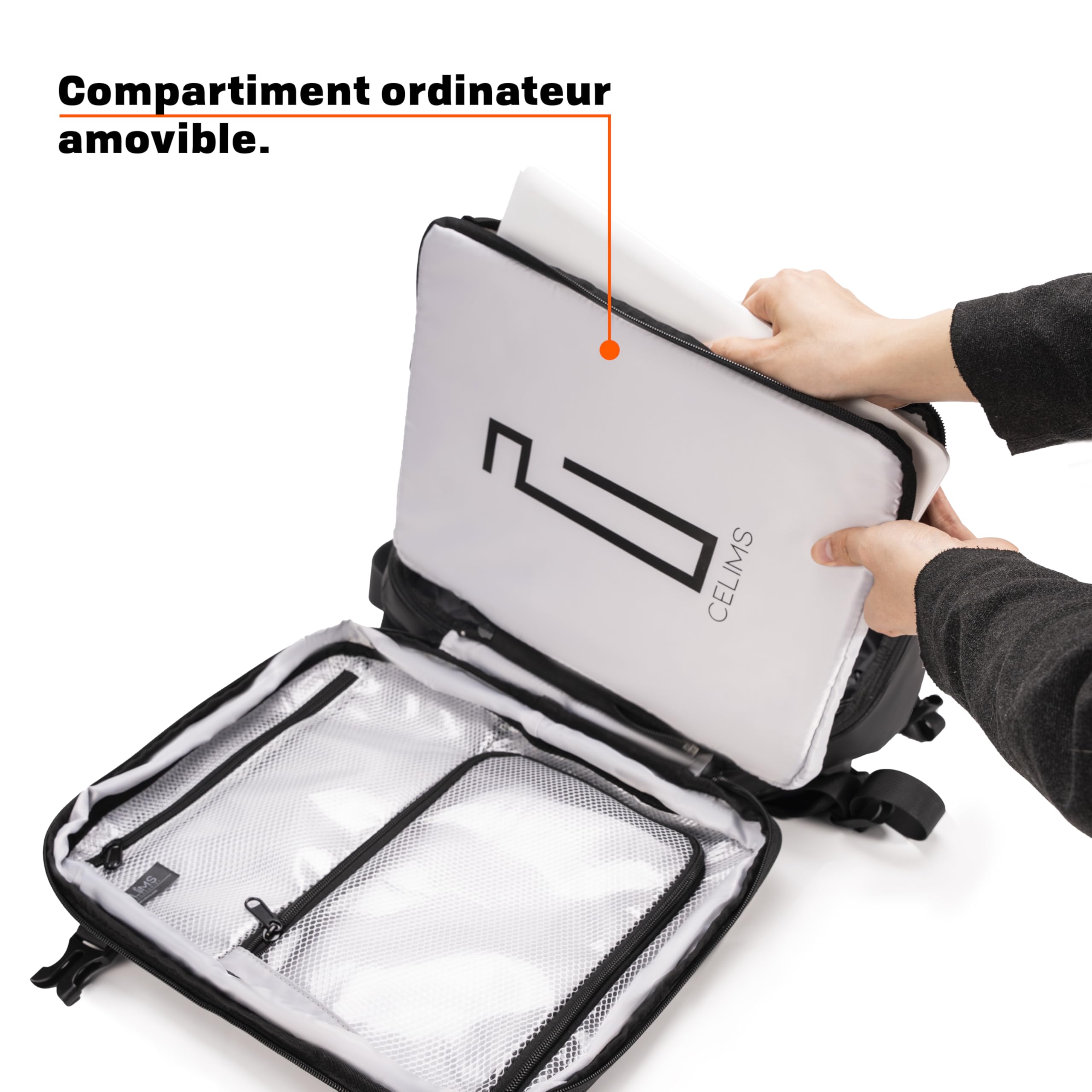 CELIMS - Walizka kabinowa 40 x 30 x 20 cm do samolotów Ryanair, Transavia, Volotea, Easyjet + | z wózkiem, AirPlus by Cadenas TSA Vide | Bagaż kabinowy | Torba samolotowa na laptopa, Bordeaux