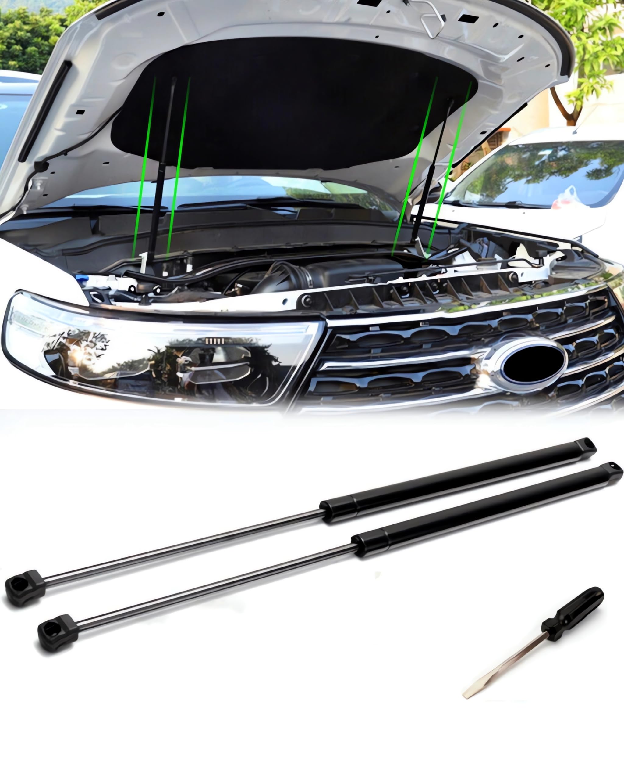 Amazon.com: Front Hood Lift Supports Struts Shocks for 2002-2010