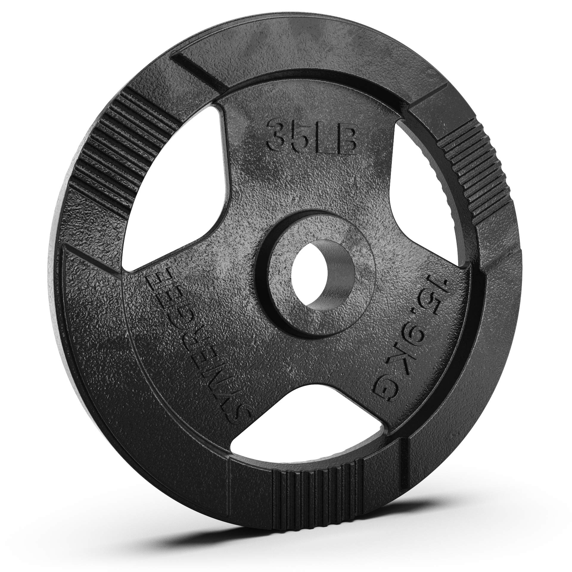 Synergee Cast Iron Weight Plates with 2” Opening for Bodybuilding