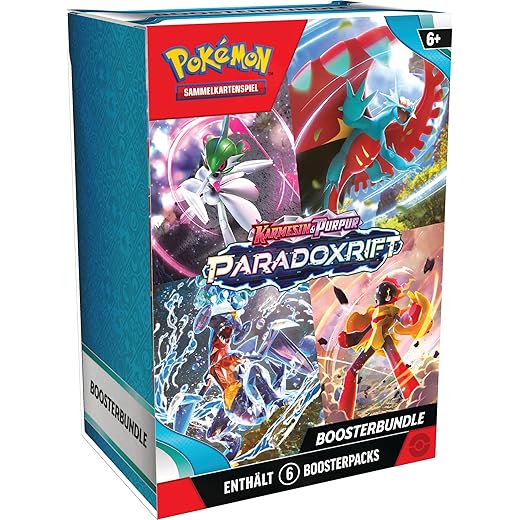 Pokémon Sammelkartenspiel Pacchetto di booster Carmigiano & Viola-Paradossismo, Multicolore, 187-45745
