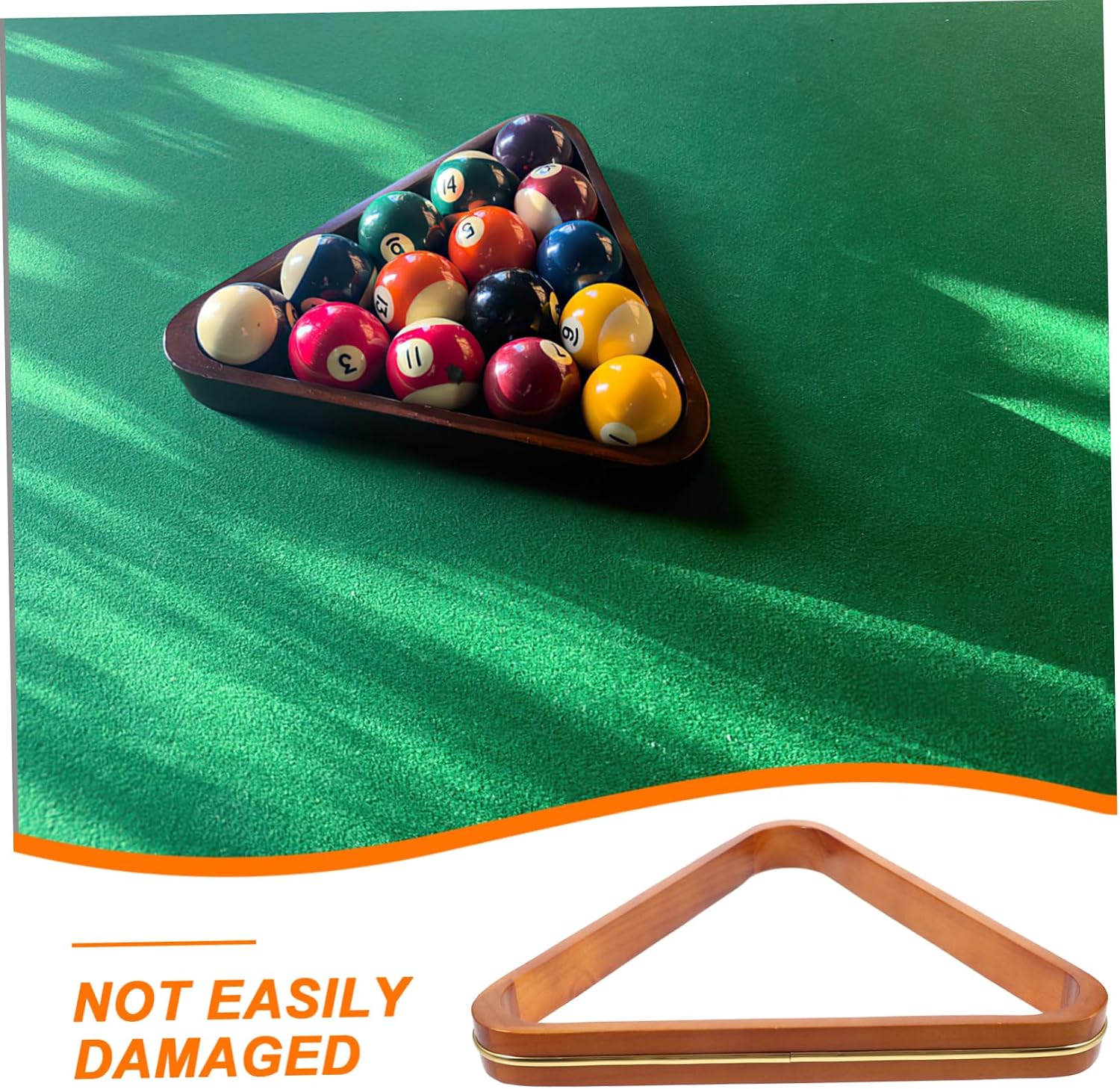Pool Triangle Rack Billiard Triangle Holder for Pool Table Parts Snooker Fixing Rack Billiard Ball Storage Lightweight Stable Frame 11.81 X 10.62 X 1.18 in