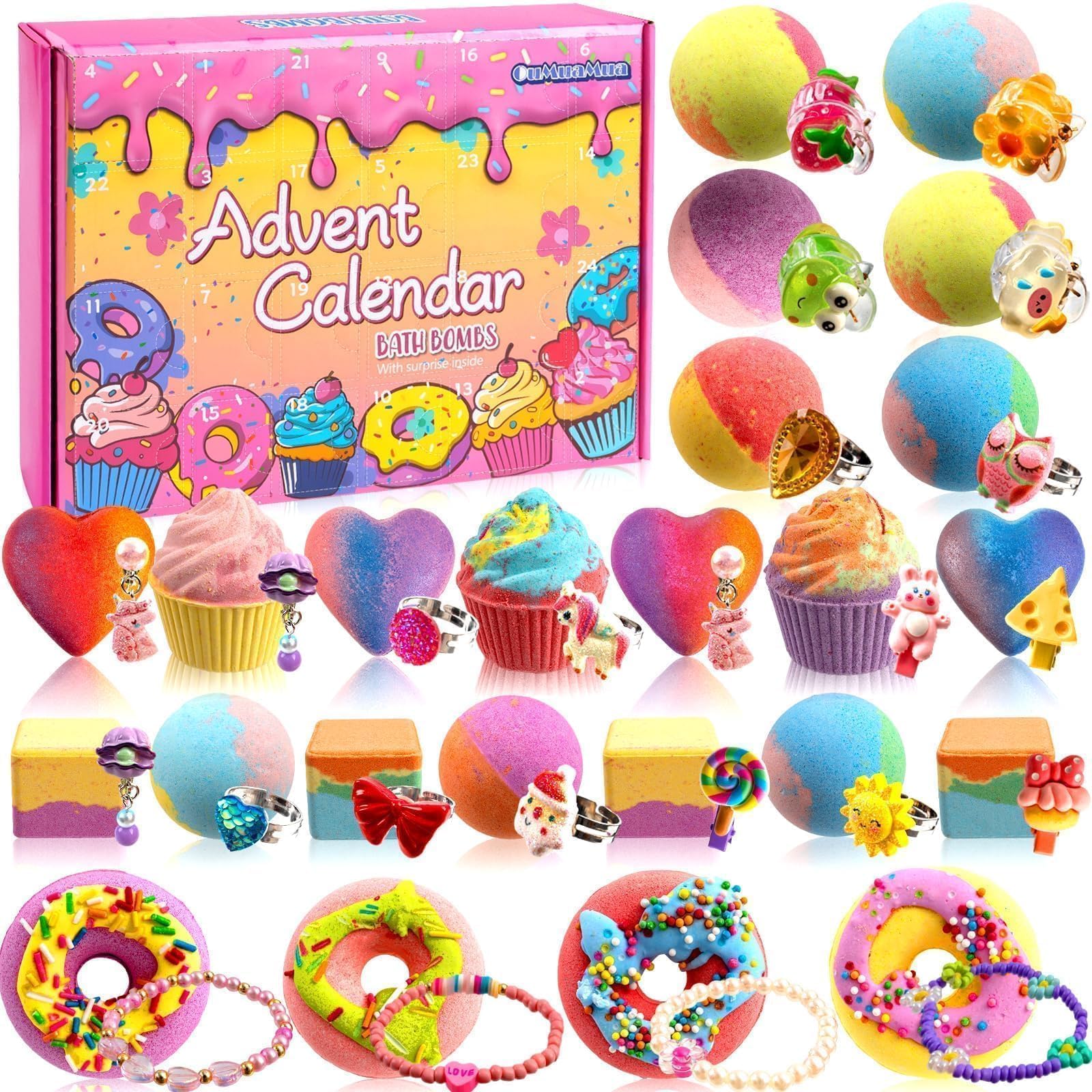 Amazon.com: Bath Bombs Advent Calendar 2026 with Surprise Toys