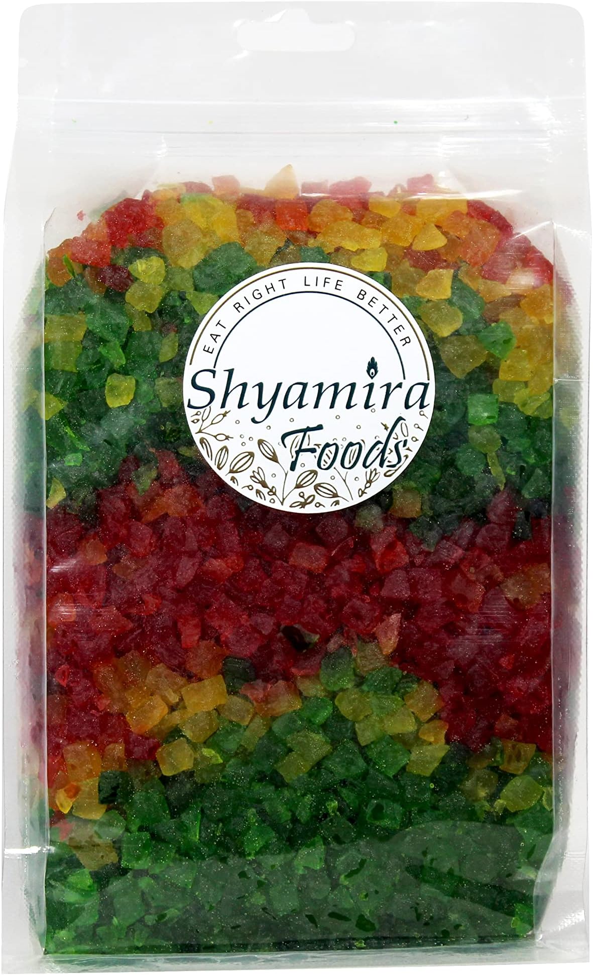 Shyamira Foods Mix Tutti Frutti Cherry Fresh | Tutti Fruity Cherries | For Cakes, ice cream, Bread, Pastries And Cookies | 400g