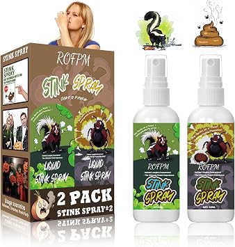 Stink Pranks for Adults Ultra Stink Spray - Realistic Smell for Halloween Pranks, Office Jokes and Adult Practical Jokesl for Halloween Parties and Adult-Style Pranks, Stink Sprays