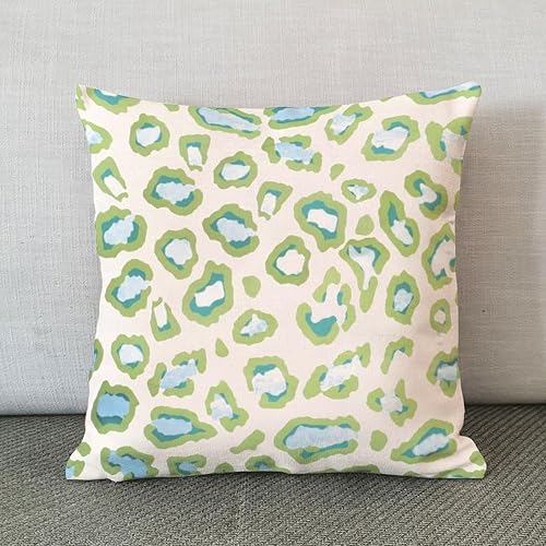 Vista 355 de ArogGeld Chinoiserie - Fundas de almohada escénicas asiáticas, estilo asiático, funda de almohada azul y verde Kelly, funda de cojín para decoración