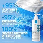 La Roche Posay Lipikar Baume AP+Max, Lotion pour peau sèche, Crème apaisante au beurre de karité & Niacinamide pour le corps, visage & Mains, Sans fragrance, Recommandé par les dermatologues