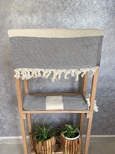 Miniatura 4 de buradanaldim - Juego de 2 toallas turcas y toallas de mano 18 x 40 Inc - Toalla decorativa de baño para manos cara cocina baño 100 algodón puro