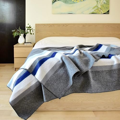 Miniatura 2 de Woolino Manta de lana de alta calidad, lana virgen australiana pura y suave, peso medio, lavable, ideal para camping, senderismo, eventos al aire