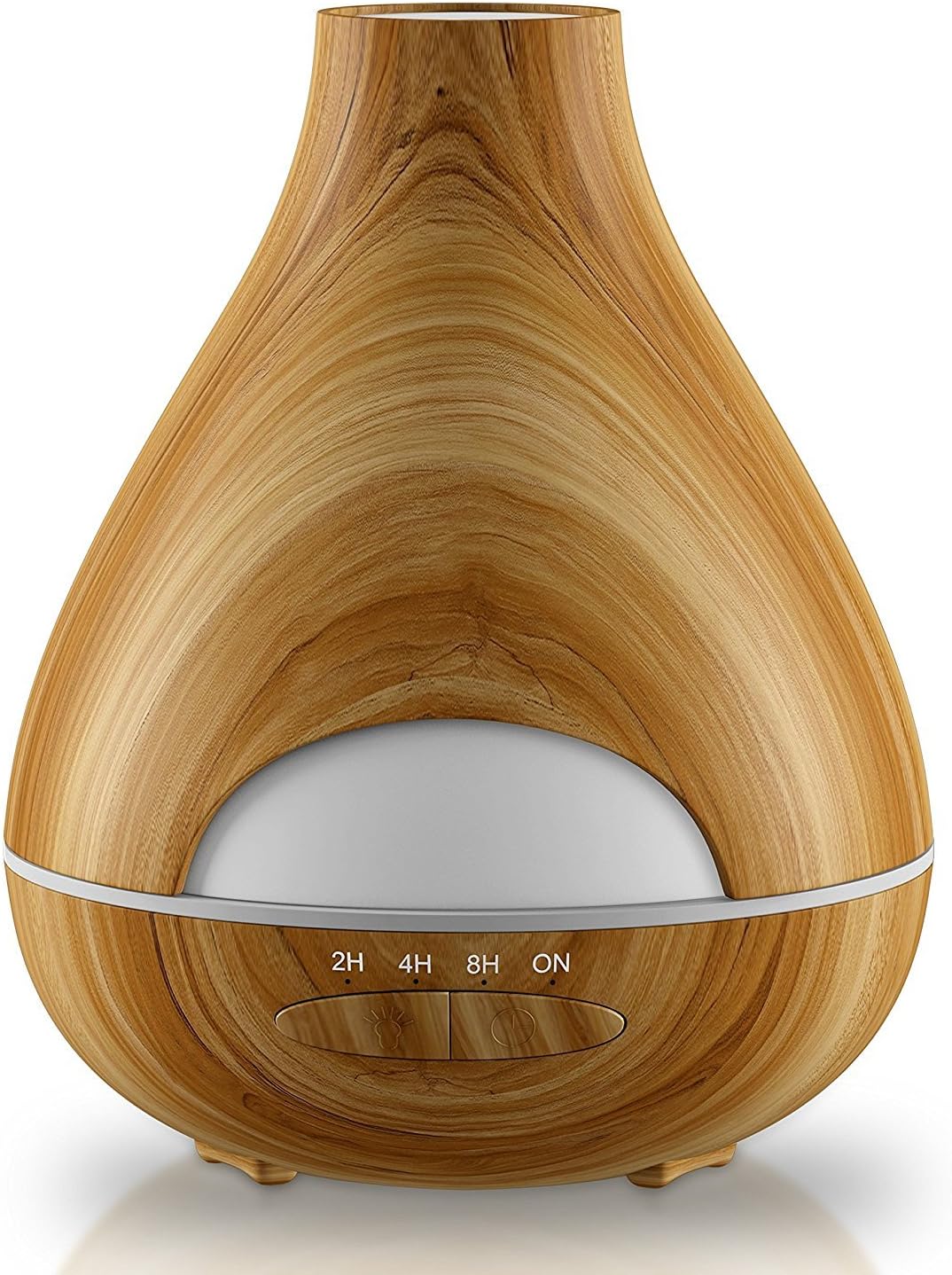 Aroma Essential Oil Diffuser New Model No Condensation with Waterless Auto Shut-off – Aromatherapy Ultrasonic Wood Grain Burner 530 Ml – 16 h – Air Humidifier for Home, Office, Spa