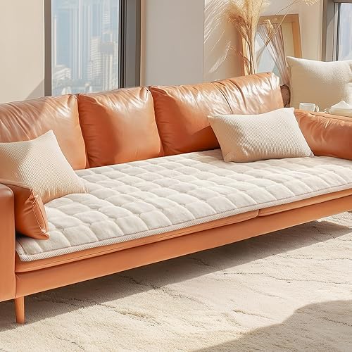 Miniatura 5 de LOOBANI Funda de sofá lavable para perros fundas mullidas para sofá, aptas para mascotas, de 27.6 x 59 pulgadas, funda gruesa protectora para sofá