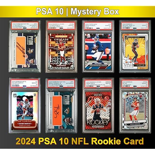 PSA 10 Graded 2024 NFL Football Rookie Card Mystery Box (Daniels, Nabers, Williams & More!)