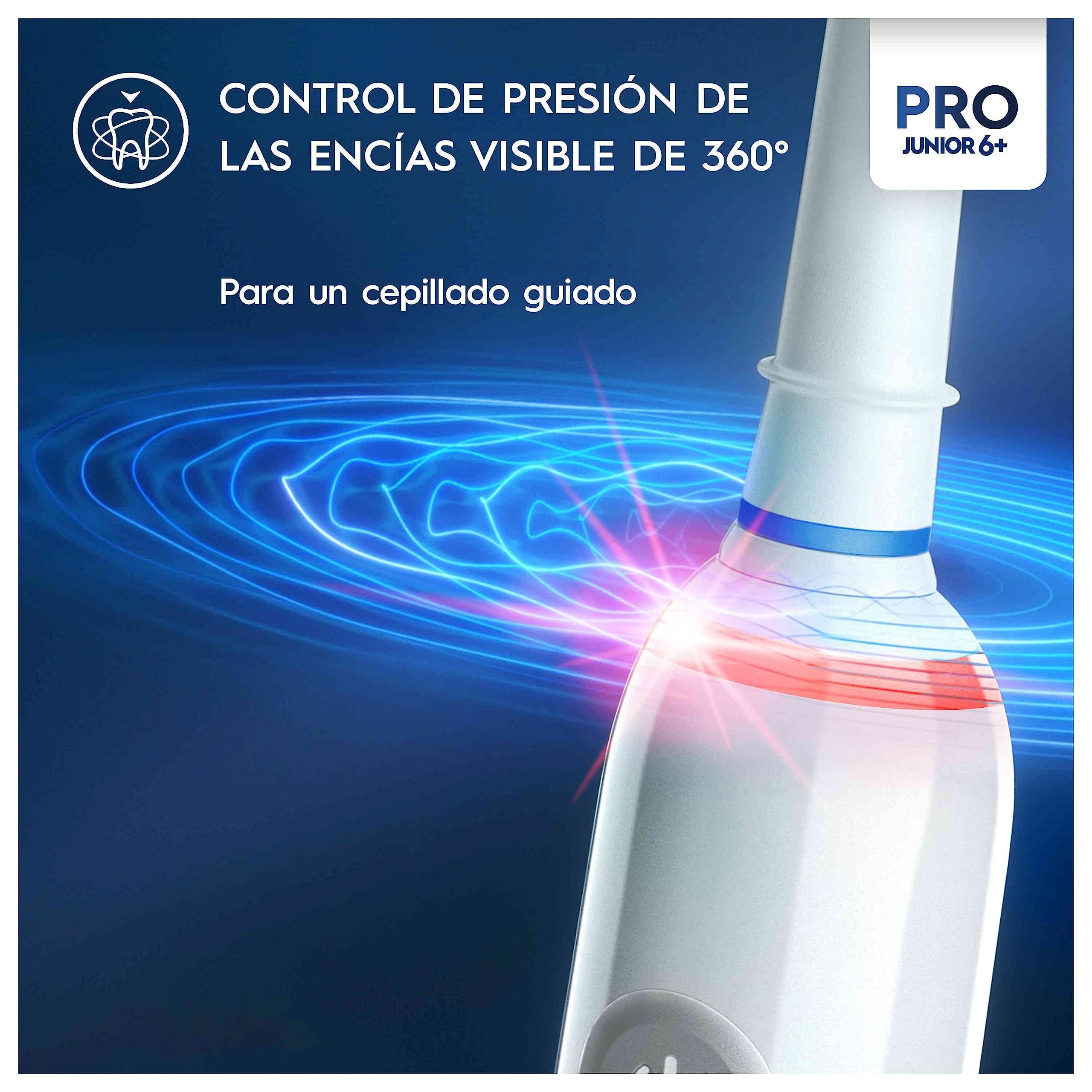 Oral-B Pro Junior Cepillo De Dientes Eléctrico, 1 Mango De Star Wars, 2 Cabezales, Diseñado Por Braun, Apto Para Niños Mayores De 6 Años, Regalos Originales