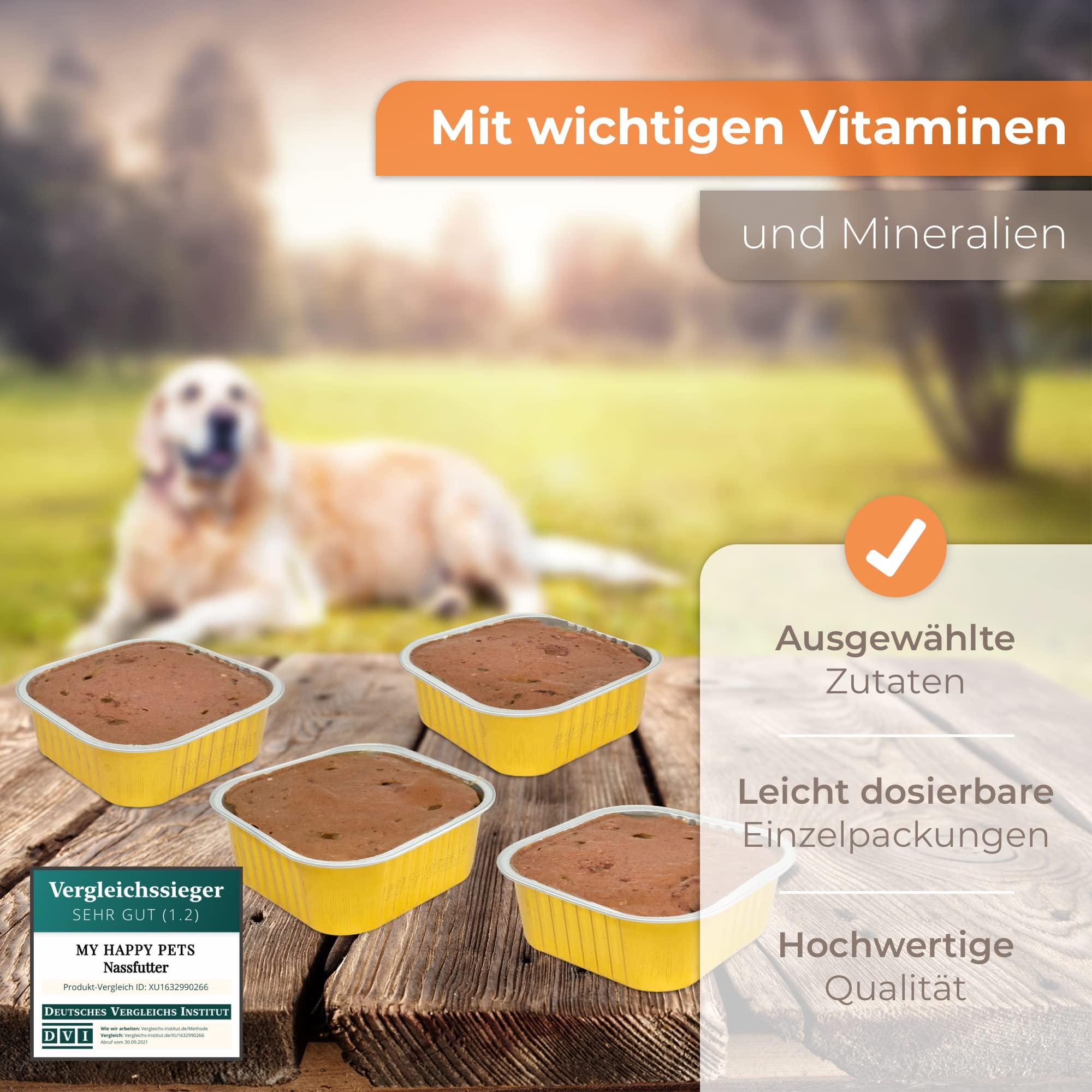 Hundefutter Adult 4 Verschiedene Sorten Pastete/Pate 90 x 300g