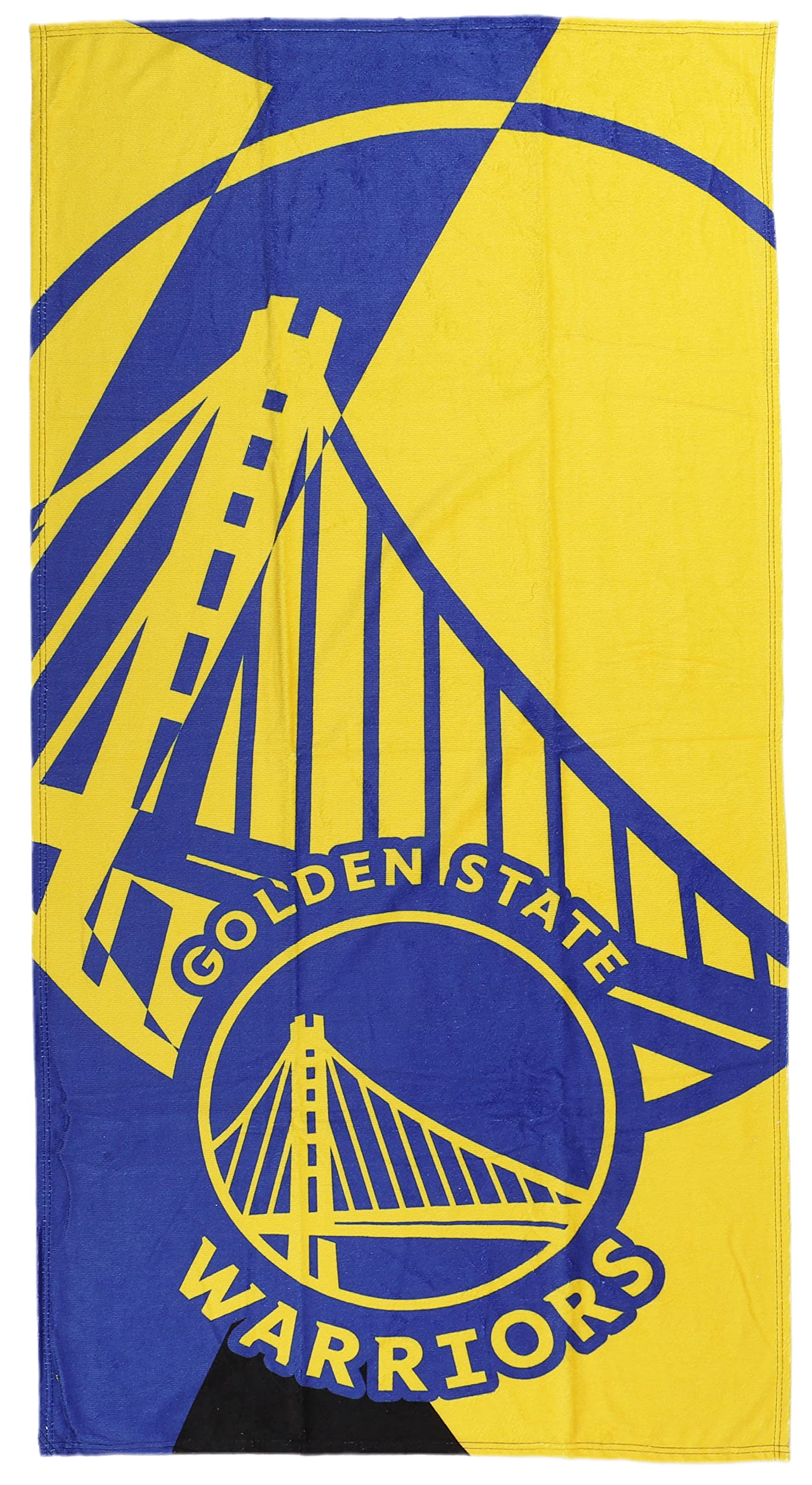 Toalla de playa Golden State Warriors 76x152 cm con diseño puzzle