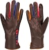 Vera Tucci Tiffany G01 Originals Designer Luxurious Leather Winter Gloves - Ladies Designer Fingerless Mittens