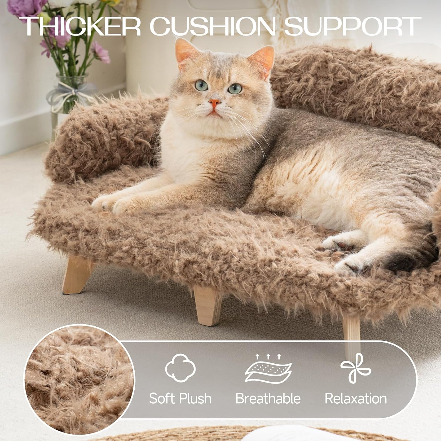 review MEWOOFUN Removable Washable Cover Cat Bed - 26