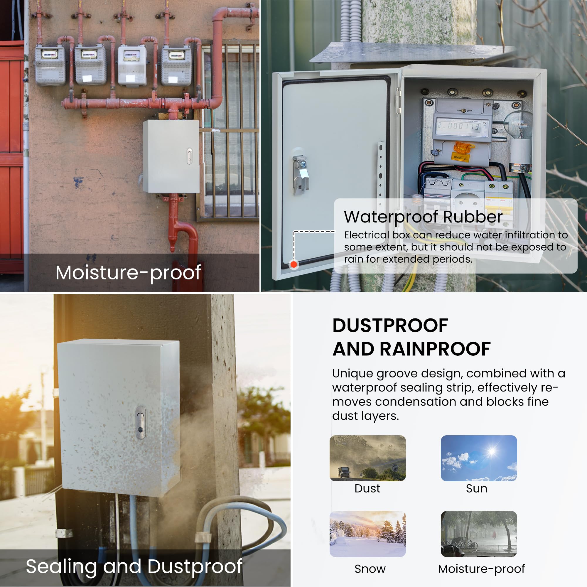 Steel Electrical Enclosure - Weatherproof & Lockable -6 Steel Electrical Enclosure - Weatherproof & Lockable -6