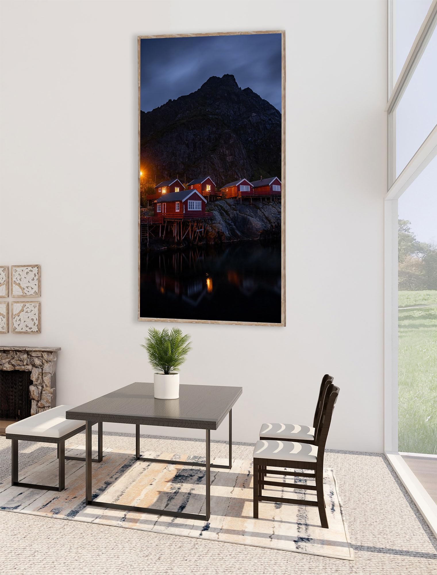 Instarry 5D Diamond Painting Grandi Dimensioni Casa del Paesaggio Artigianato Decorazione per Casa e Pareti 120x60 cm