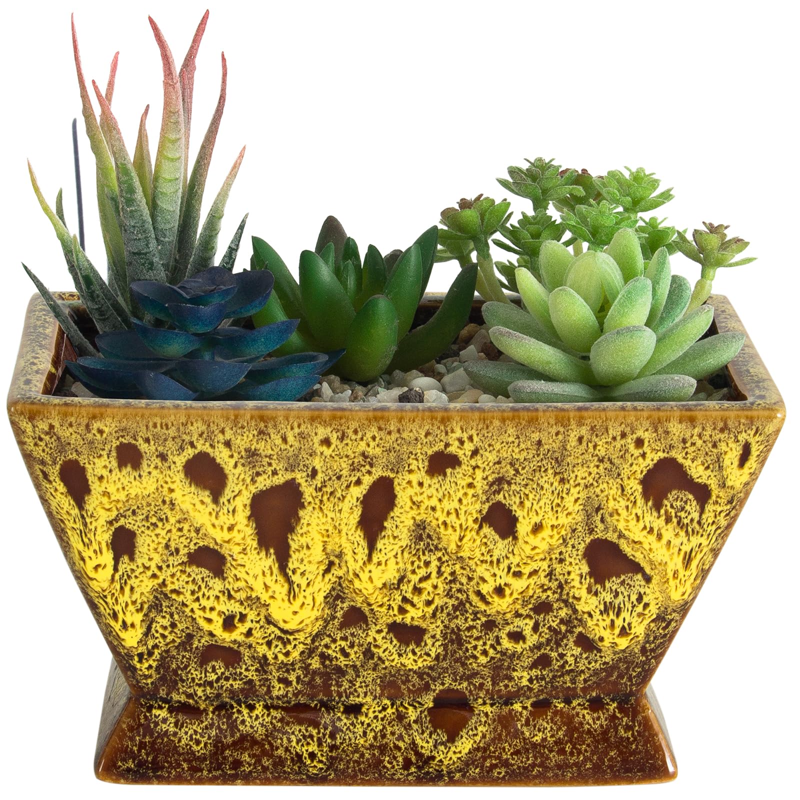 ARTKETTY Plant Pots, Large Succulent Planters Pots with Drainage