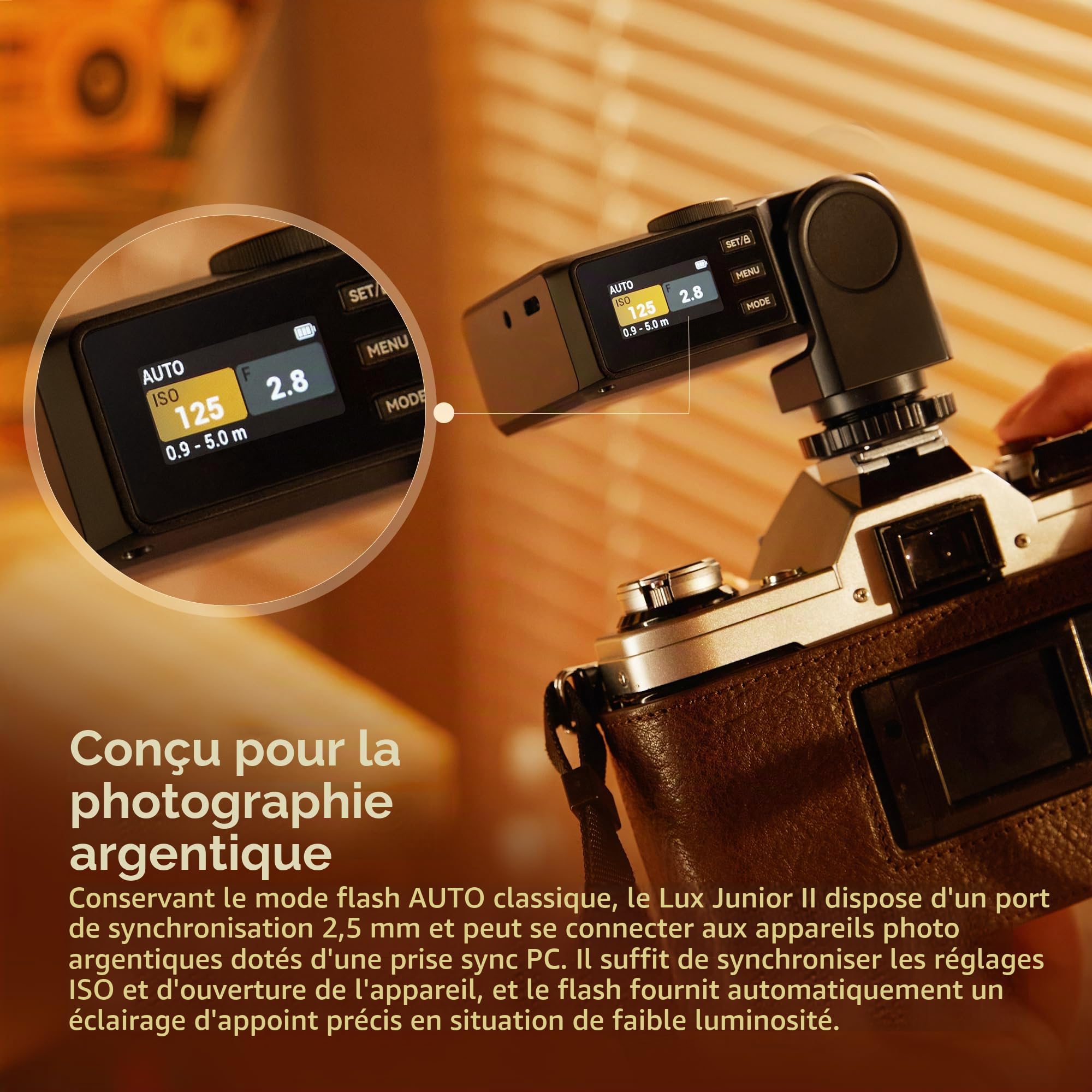 Godox Lux Junior II pour appareils Photo rétro Flash Speedlite C/N/O/P/F