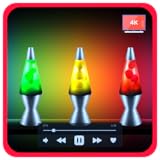 滑らかな溶岩ランプの夢の世界 – 流れる溶岩の光が形を作り、睡眠タイマー付き睡眠サウンド