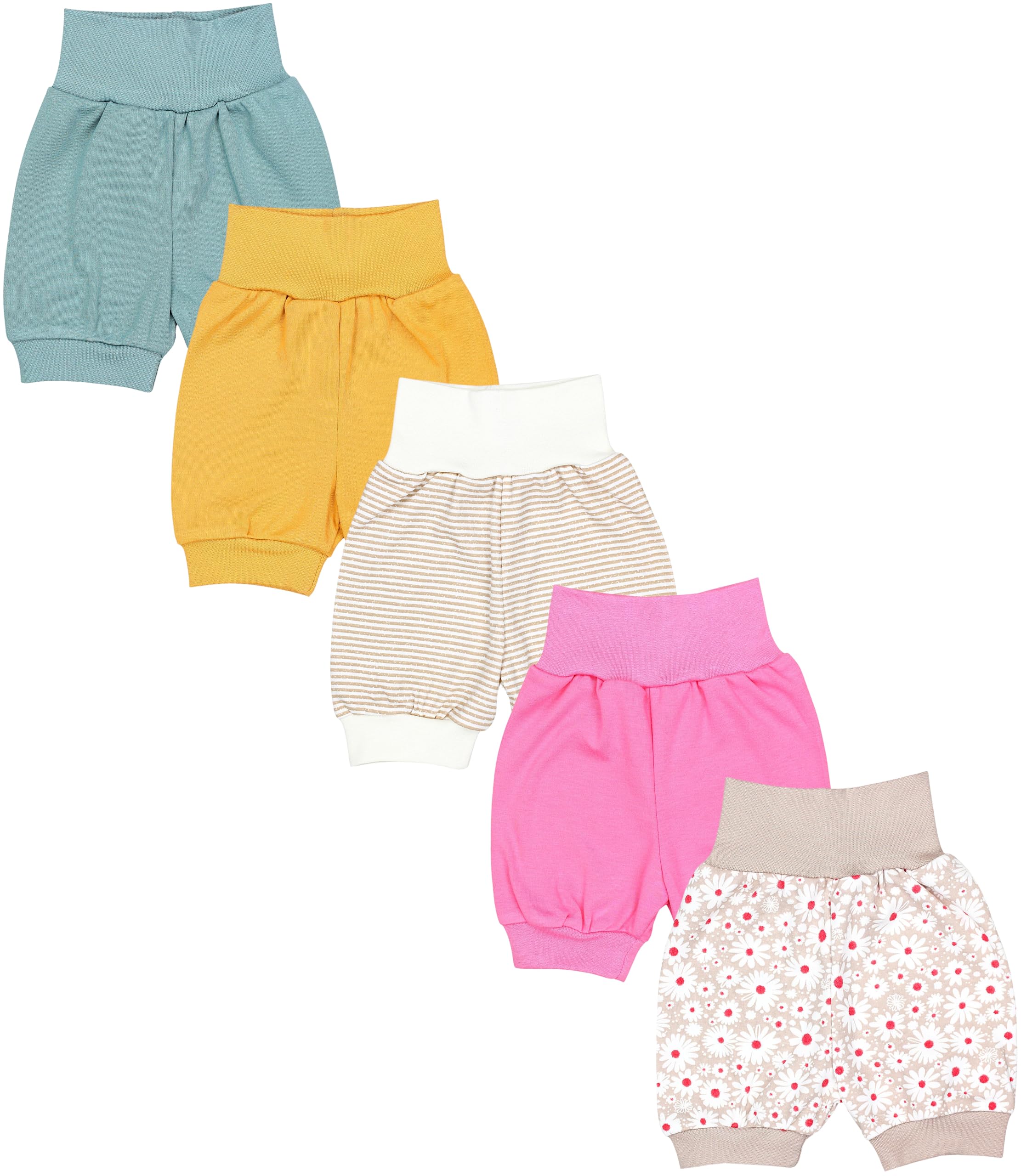 TupTam Pantalones Cortos de Bebé para Niñas Paquete de 5 Unidades