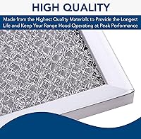 Vista 5 de Broan-NuTone Aluminum Filter for QT20000 Series Range Hoods, Kitchen Exhaust Grease Filter, Stove Hood Vent Air Filter