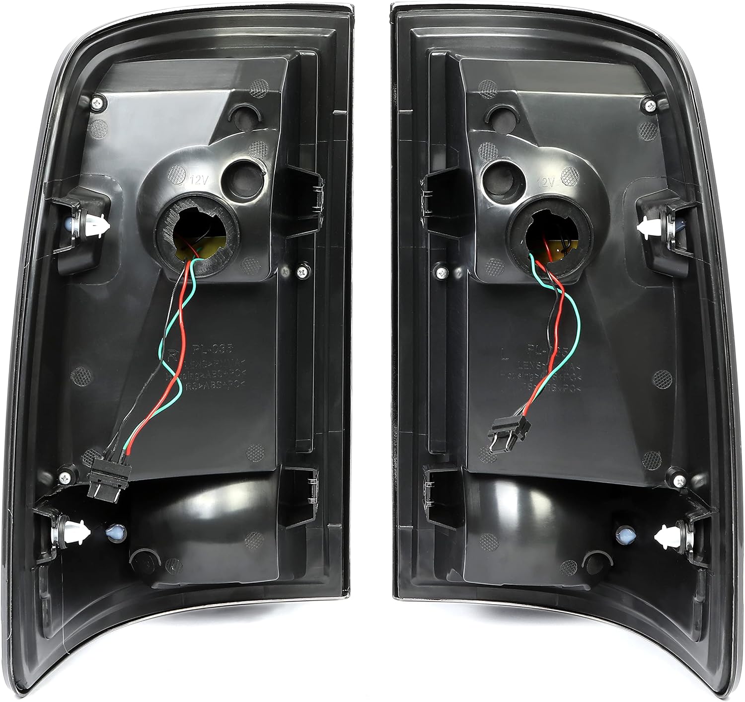 HECASA LED Taillights Compatible with 2009-2018 Dodge RAM 1500 2500 3500 Tail Lights Rear Lamps Driver & Passenger Side Pair (Clear Lens)