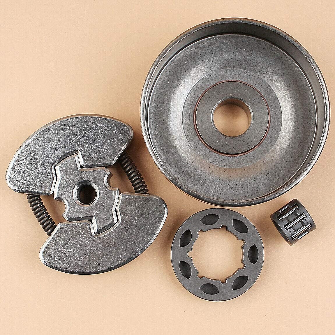 Clutch Drum Rim Sprocket Bearing Kit Compatible with 235 240 236 Hus-qvarna Chainsaws 3/8"-7T