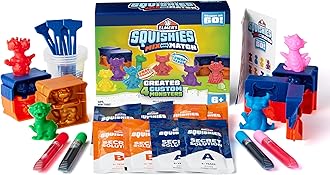 ELMER'S Squishies Mix and Match, DIY Squishy Toys, Kids Crafts, Creates 4 Mix and Match Characters, 24 Piece Kit