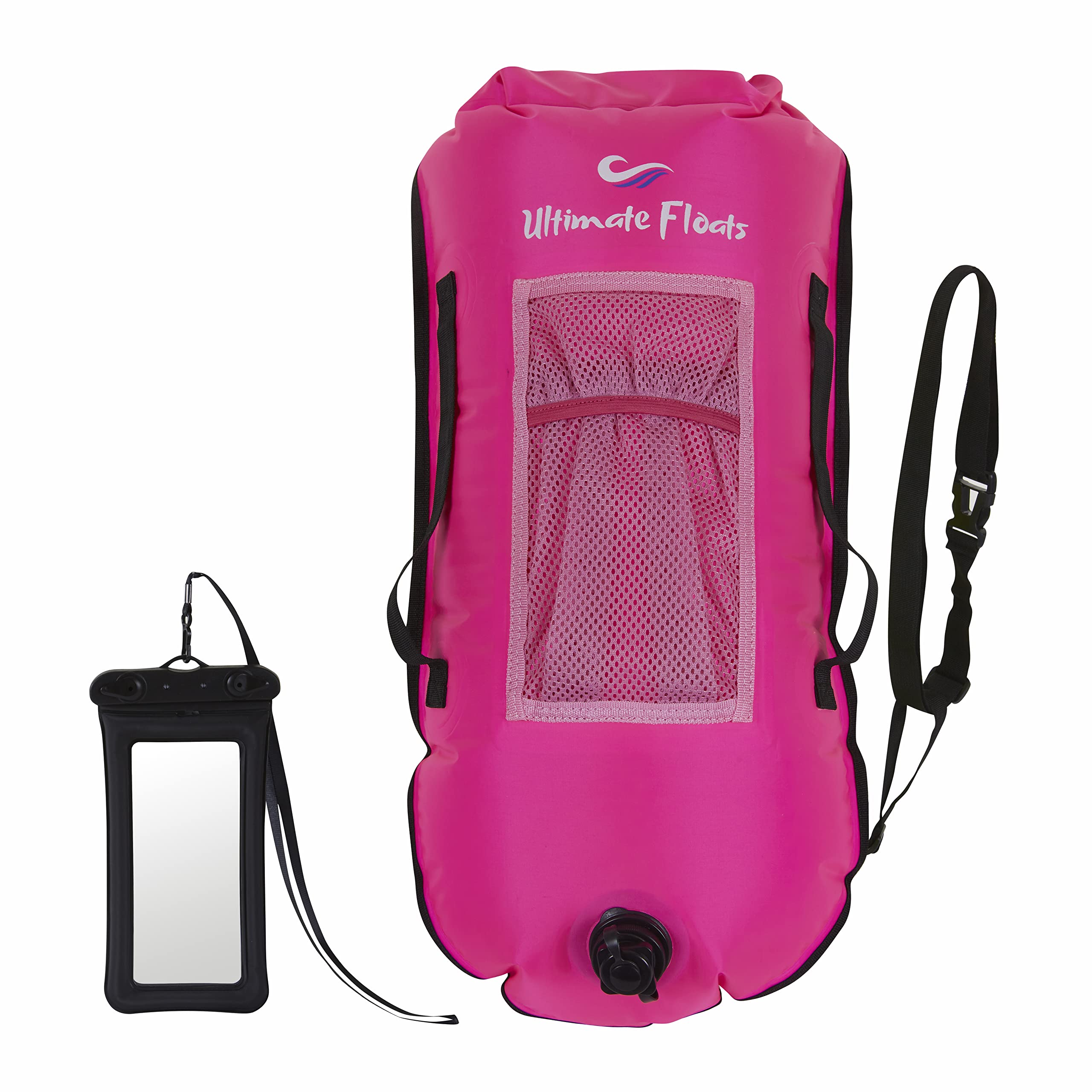 Bouée de natation/flotteur de remorquage pour natation en eau libre (rose)