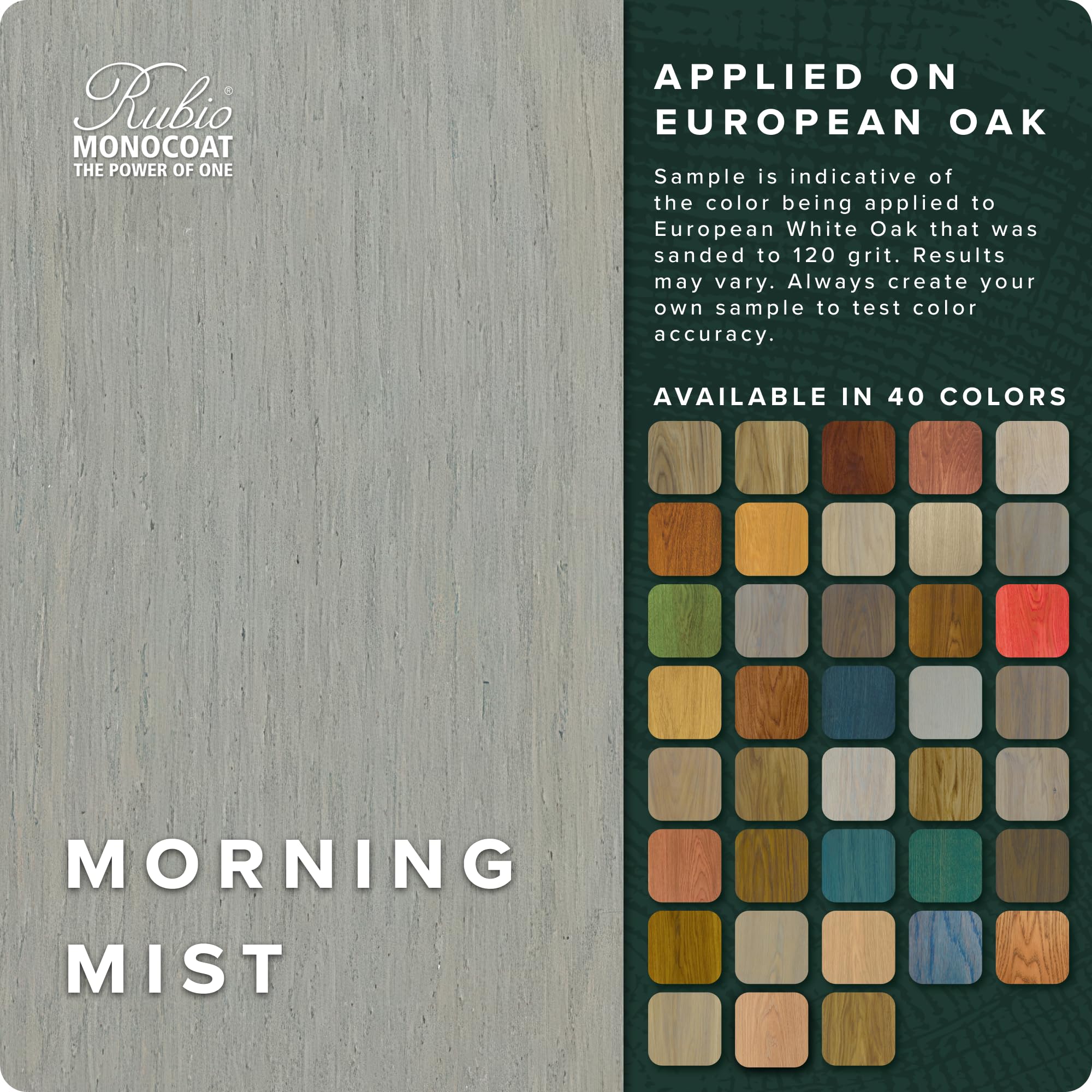 Rubio Monocoat Wood Oil Plus 2C - Smoke 5% | Quick-Dry, Eco