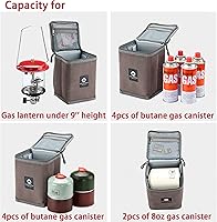 Vista 6 de CAMPINGMOON - Estuche de almacenamiento para farol de camping T-8, T-9
