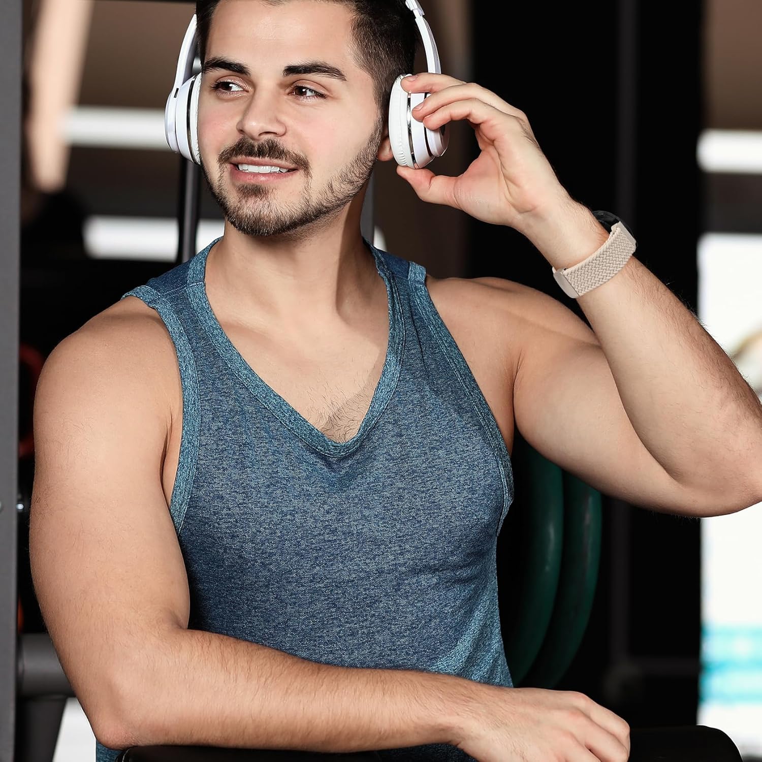 Laband QuickFit 22mm Braided Magnetic Compatible with Garmin Fenix 8 47mm Band/7/7 Pro/6 Pro/6/5/5 Plus,Soft Loop Stretchy Nylon Replacement Strap for Forerunner 965/955/Approach S62/Instinct 3 45mm - Image 6