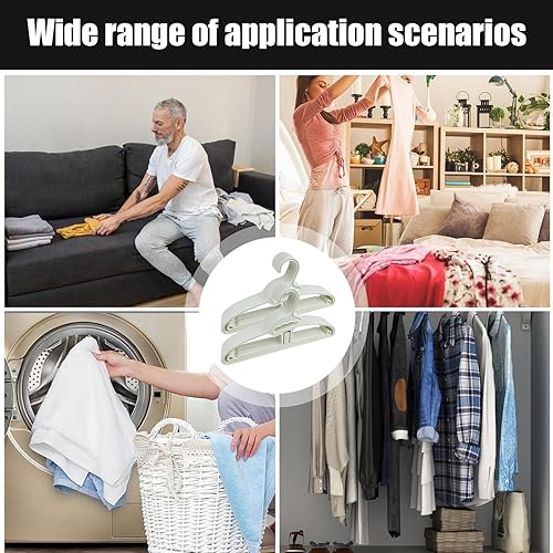 Miniatura 2 de Pants Dry Hangers, 20Pcs Heavy Duty Hanger, Anti Slip Coat Hanger, Punch Free Wall Hanger, Clothes Hanger Storage, Clothes Hangers Non Slip, Hangers