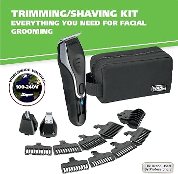 Wahl Aqua Blade Wet/Dry Rechargeable Lithium-Ion Beard Trimmer for Men | Close Cutting Beard, Hair, Mustache, And Body Groomer, Use Wet Or DryUse In The Shower For Easy Cleanup Model 9899-100