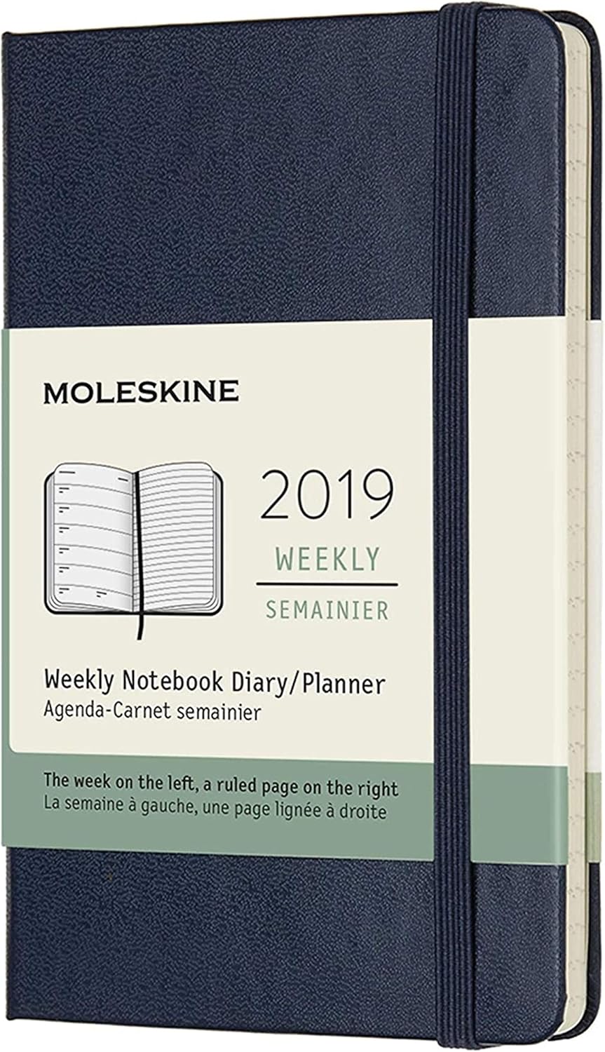Moleskine Classic 12 Month 2019 Weekly Planner, Hard Cover