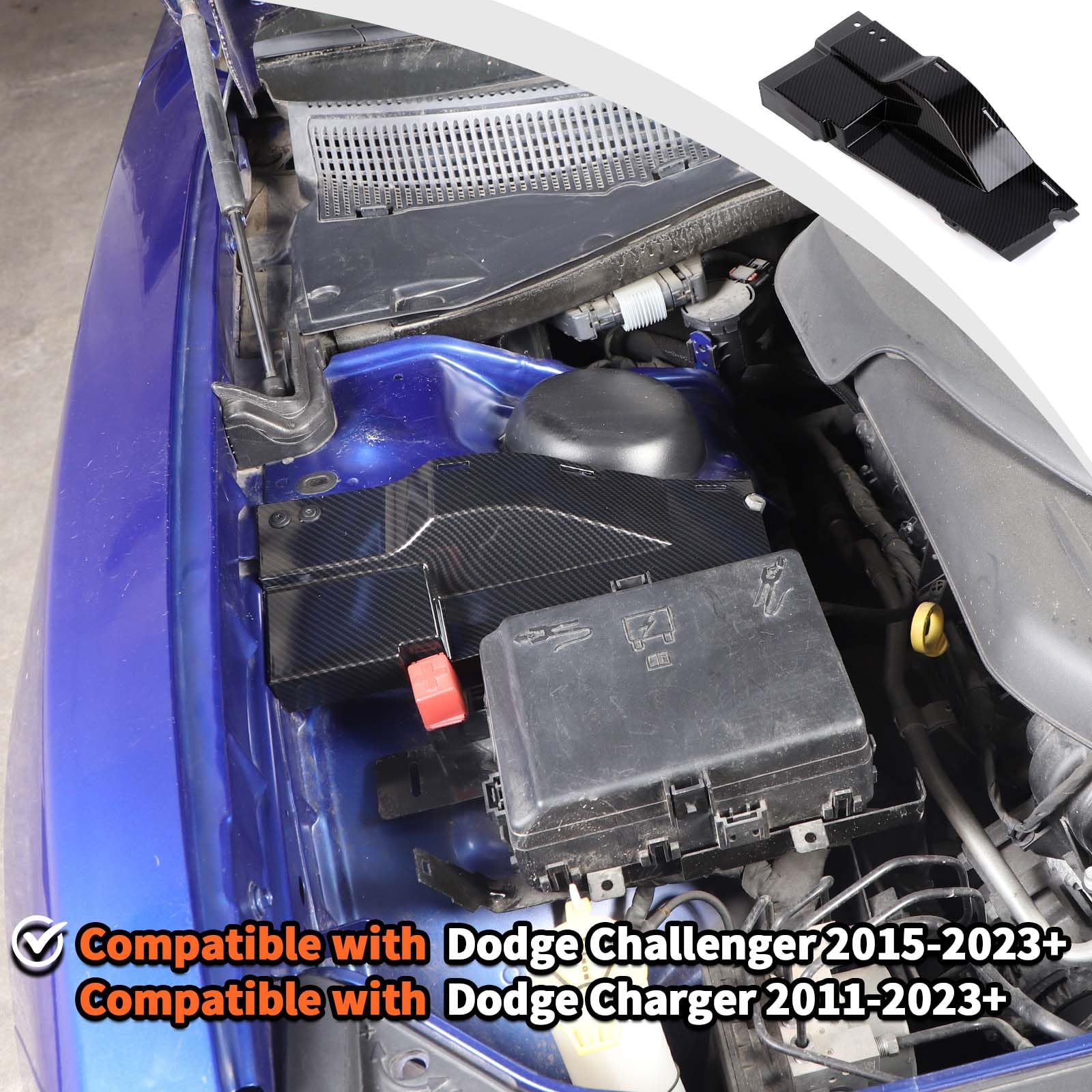 Compatible With Dodge For Charger 2015-2023 For Challenger 2015-20 Amazon.com: JWWY Engine Side Dust Protection Cover Engine Motor Dust Shield  Cover Guard Fit for 2015-2025+ Dodge Challenger,2011-2025+Dodge Charger,Engine  Accessories ABS Carbon Fiber 3PCS : Automotive