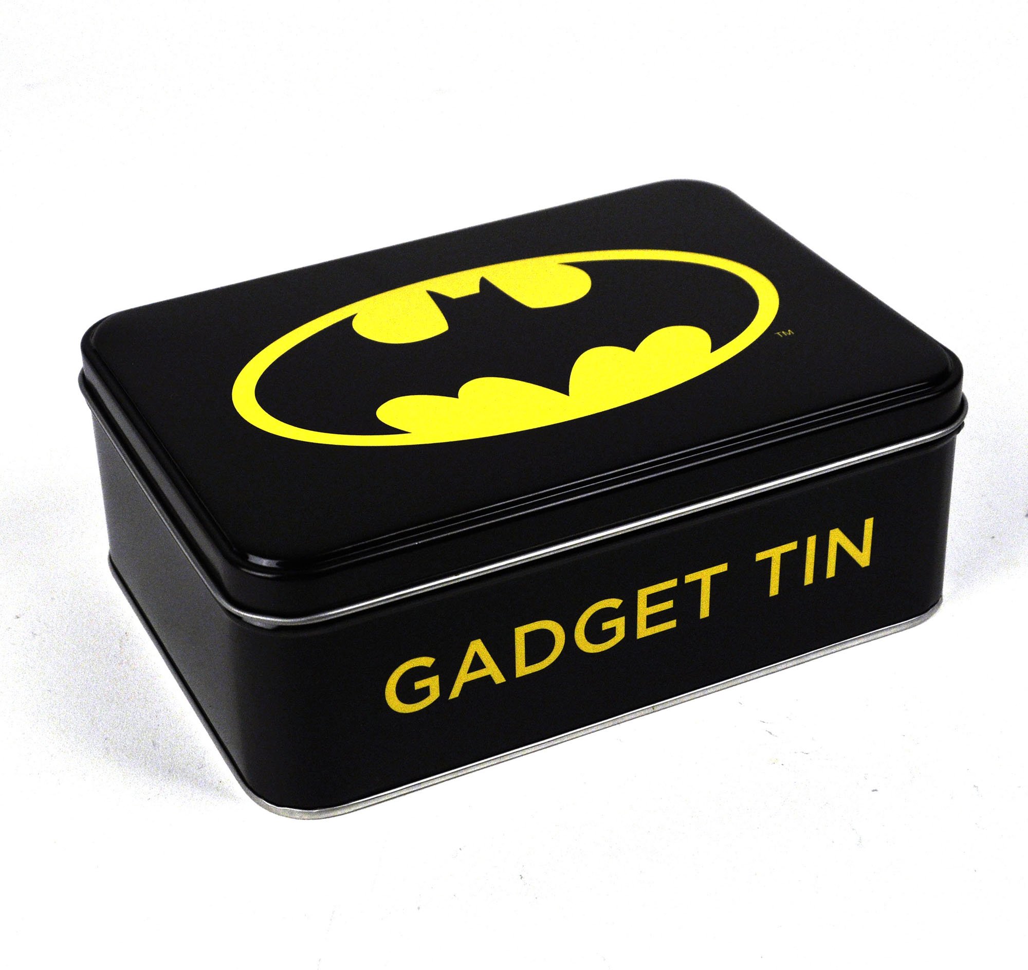 Half Moon Bay Black Batman Logo Mens Gadget Tin