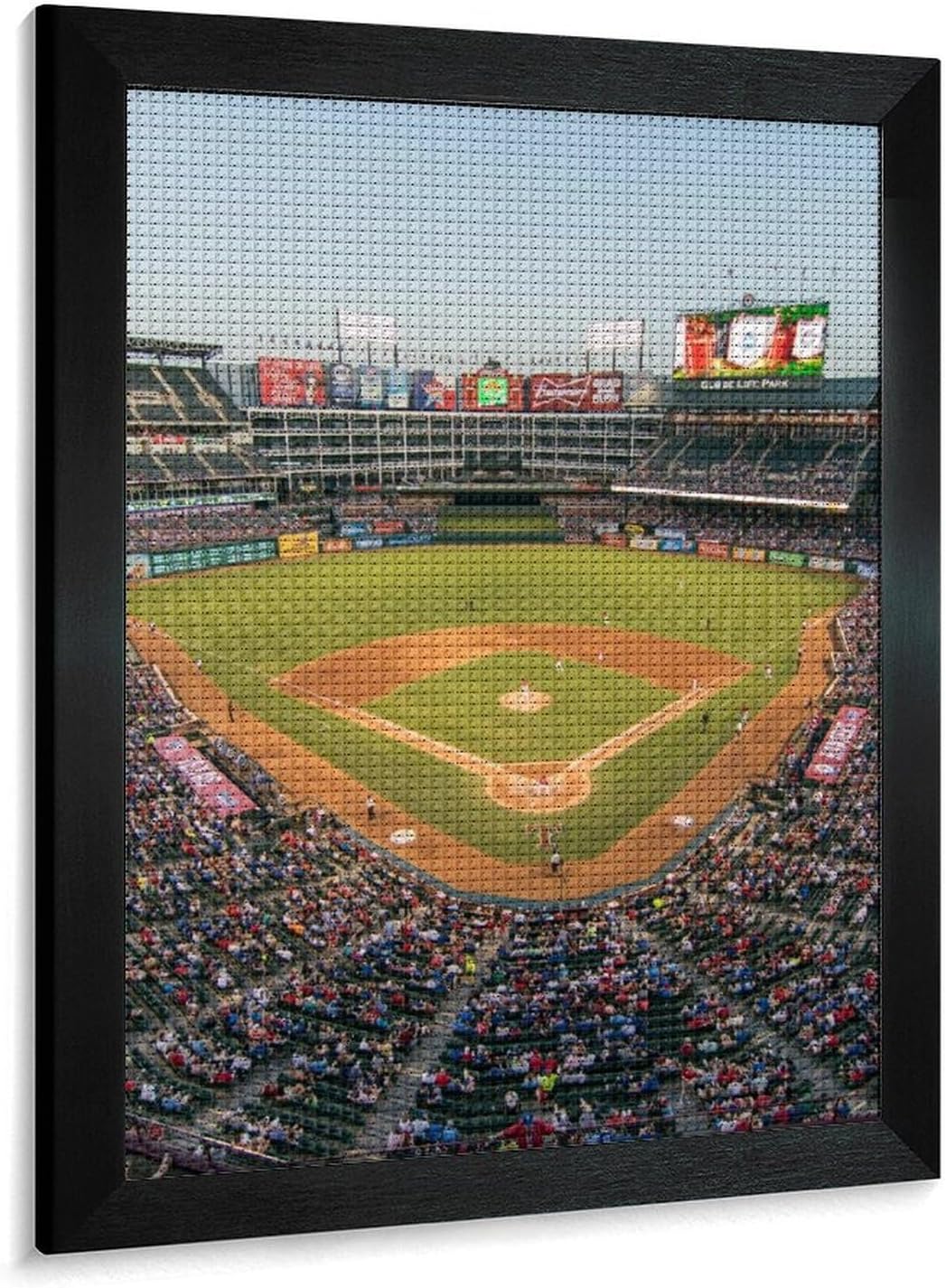 Baseball Ballpark Diamond 5D Painting Kits with Frame DIY Full Round Drill Gem Art Crafts for Home Wall Decor 16 X 20in Blackwood 40 * 50cm