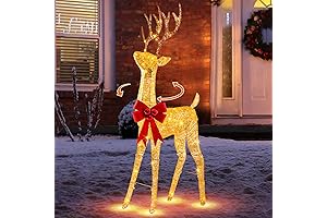 5 FT Animated Outdoor Reindeer by PEIDUO: A Reindeer Magic for Your Christmas Wonderland