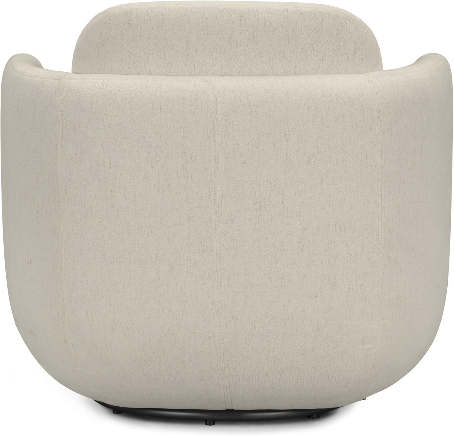 Tov Furniture Wolfie Cream Chenille Swivel Chair
