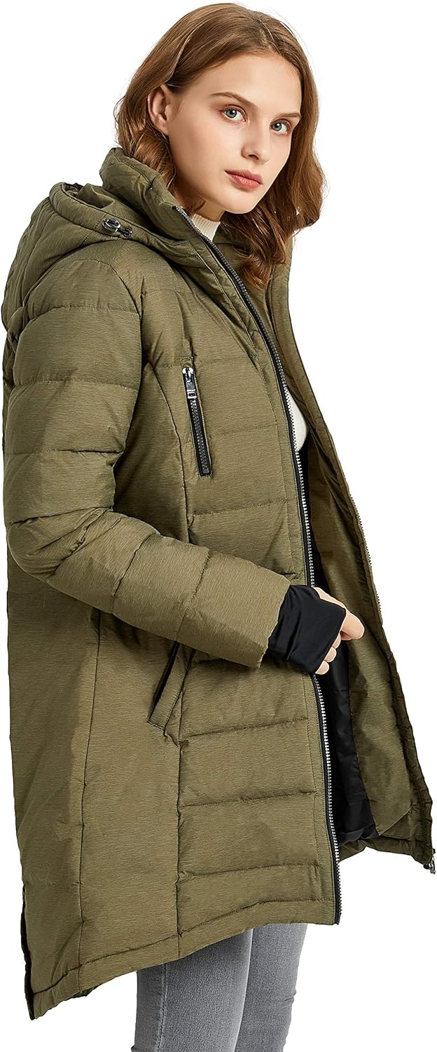 Orolay Women's Down Jacket Coat Mid-Length XX-Large Capers