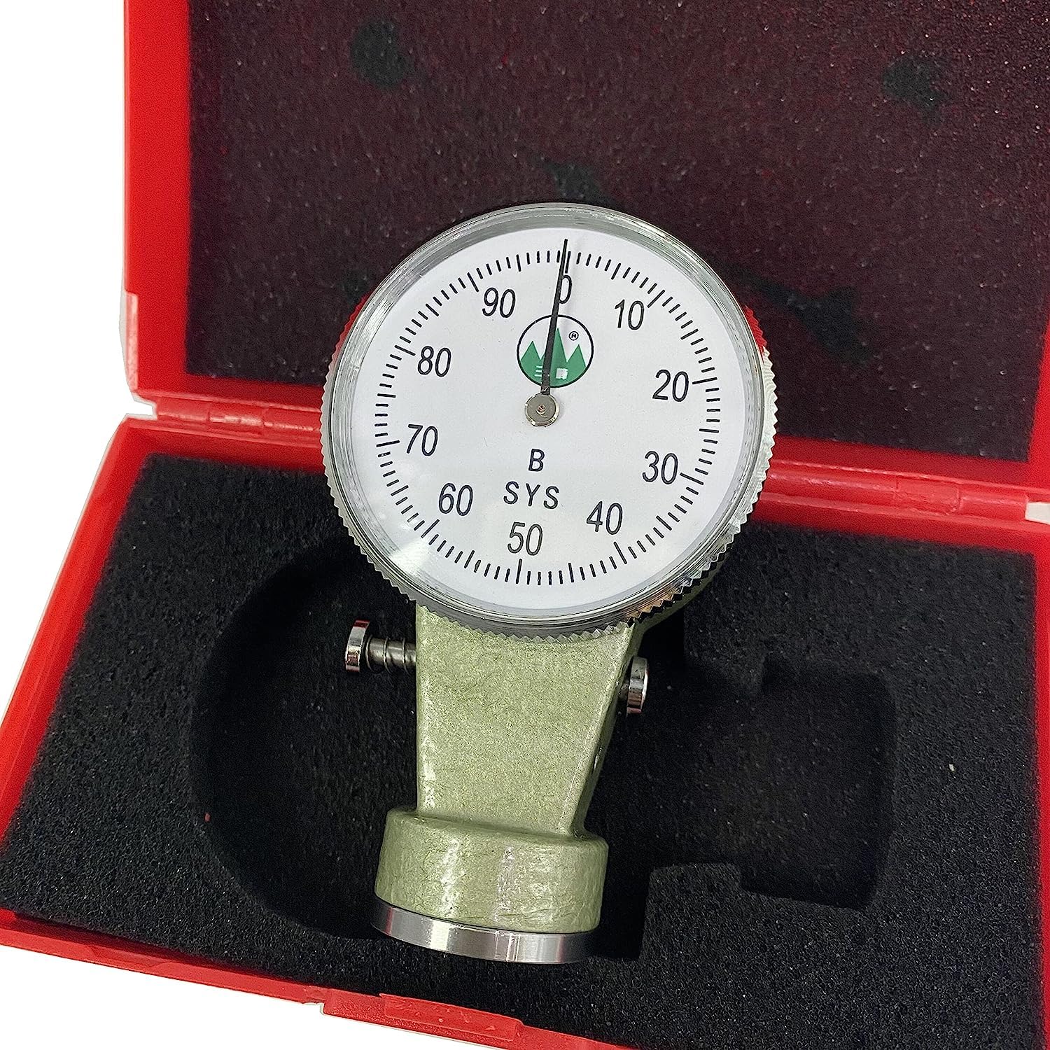 Sand Mould Surface Hardness Tester Durometer Wet Sand Mould Surface Sclerometer Hardness Meter Gauge B Type with Maximum Load 980G Compression Stroke 2.50mm for Coarse Sand