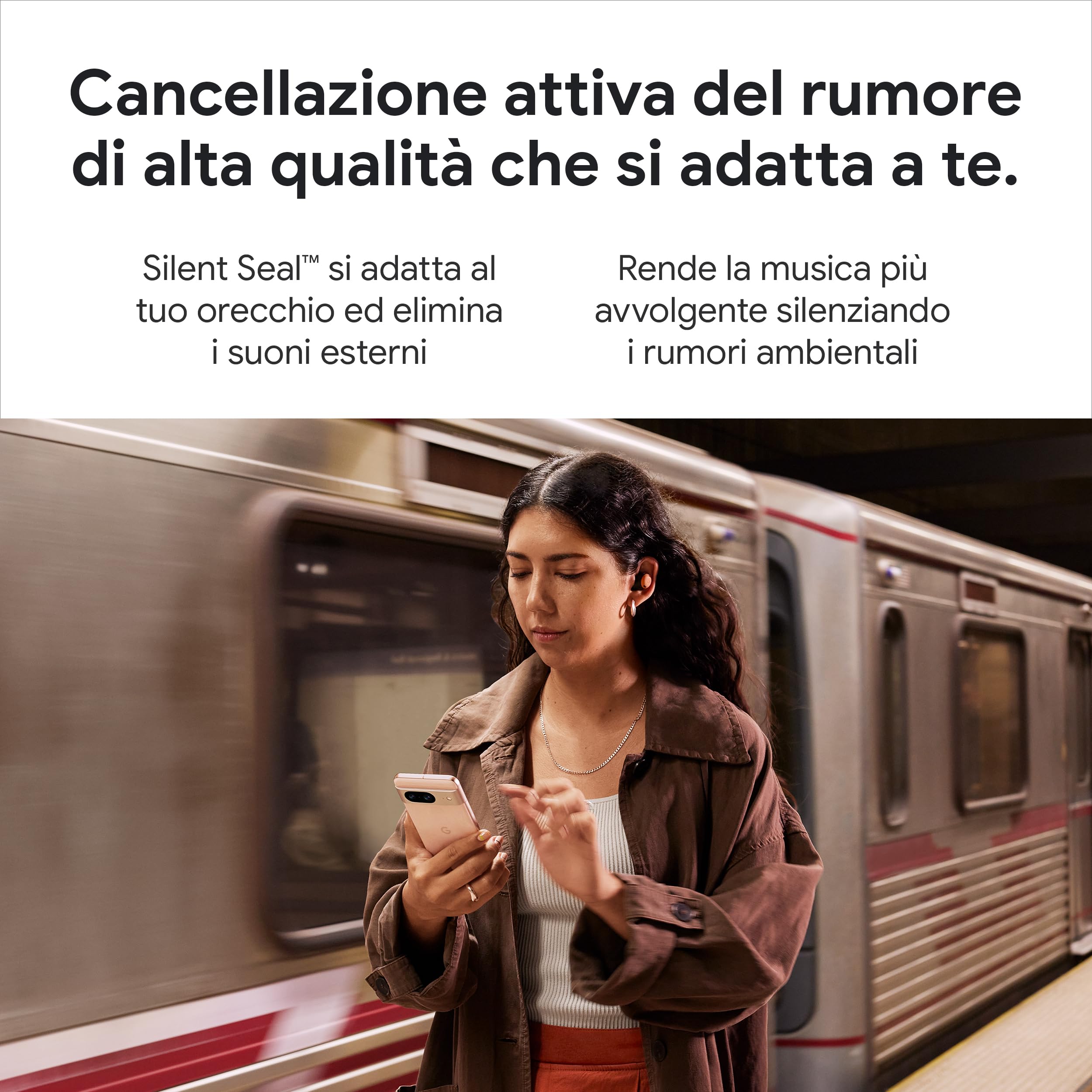 Google Pixel Buds Pro - Auricolari Wireless con Cancellazione Attiva del Rumore - Auricolari Bluetooth - Grigio Creta